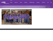 Tablet Screenshot of lasarobotics.org